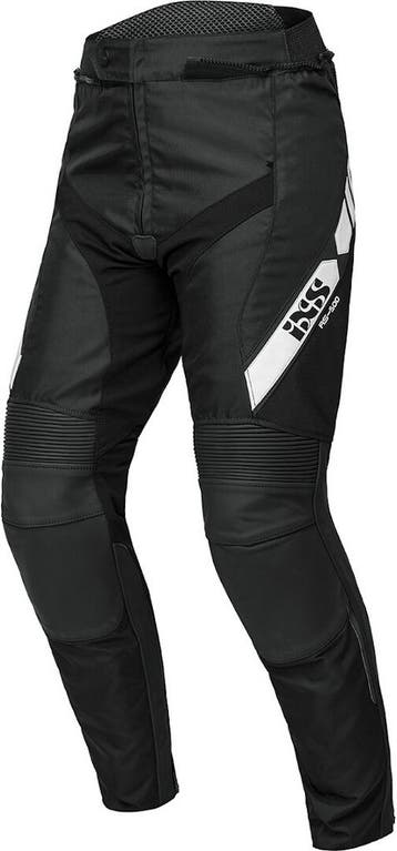IXS RS-500 1.0 Zwart Wit Leren/Textiele Motorbroek, Motoren, Kleding | Motorkleding, Nieuw met kaartje, Broek | leer, IXS, Heren