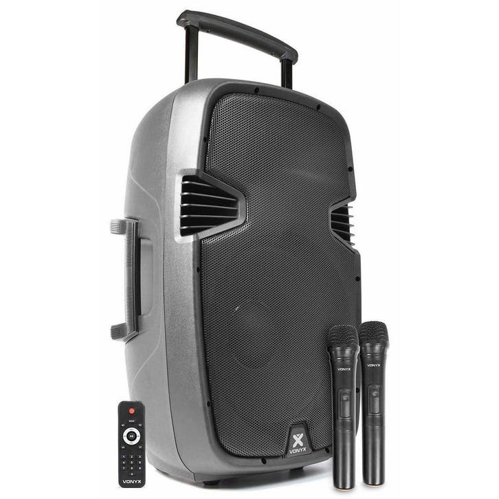 Retourdeal - Vonyx SPJ-PA915 Mobiele speaker 15 700W op acc, Audio, Tv en Foto, Luidsprekers, Zo goed als nieuw, Verzenden