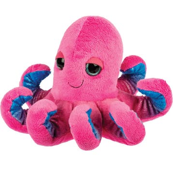 Suki Gifts inktvis knuffel - pluche - roze - 22 cm, Verzenden, Nieuw