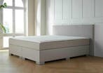 ACTIE! Boxspring Nantes 180 200 Beige, Verzenden, Beige, 180 cm, 200 cm