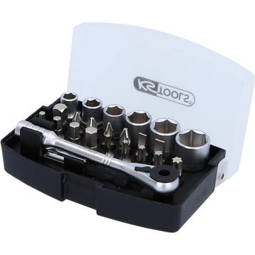 KS Tools 1/4 Ratel-, Dop- en Bitset 24-delig, Auto diversen, Autogereedschap, Verzenden, Nieuw
