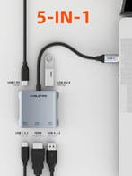Cabletime 5-in-1 USB-C Hub - HDMI 4K 60Hz, Nieuw, Ophalen of Verzenden, Laptop, Cabletime