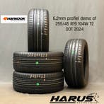 255/45/19 104W T2 Hankook zomerbanden 6,2mm profiel 4X, Auto-onderdelen, Banden en Velgen, 19 inch, Gebruikt, 255 mm, Ophalen of Verzenden
