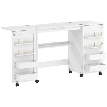 Opklapbare Naaitafel Met 2 Magnetische Deuren, Verrijdbare K, Verzenden, Nieuw