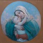 Cleto Luzzi (1884-1952) - Maternita - No Reserve, Antiek en Kunst