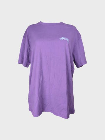 Stüssy T-shirt Dames maat L Paars, Stüssy, Paars, Maat 42/44 (L), Ophalen of Verzenden