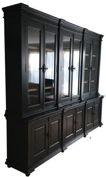 Buffetkast zwart Lara - eiken interieur 300 x 240cm, Ophalen of Verzenden, Nieuw
