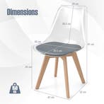 LIVSK Transparante Eetkamerstoelen - Modern Design - Massief, Kinderen en Baby's, Verzenden, Nieuw
