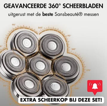 6-in-1 Scheerapparaat Mannen + Extra Scheerkop – Trimmer -, Ophalen of Verzenden, Zo goed als nieuw