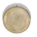 Bijzettafel - Livion Rana - Rond - 42cm - Zwart/Goud -, Ophalen of Verzenden, Nieuw, Overige materialen