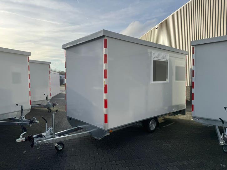 Schaftwagen – 4 x 2 meter – (Snelverkeer) - Nieuw - Grijs, Doe-het-zelf en Verbouw, Bouwketen en Schaftketen, Nieuw
