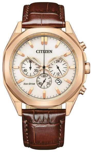 Citizen CA4593-15A Eco-Drive Chrono horloge, Staal, Verzenden, Nieuw, Polshorloge