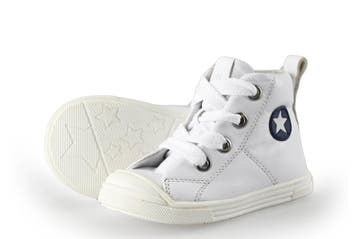 Jopper Hoge sneakers Jongens in maat 20 Wit, Verzenden, Schoenen, Zo goed als nieuw, Jongen of Meisje