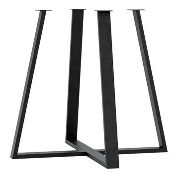 [en.casa] Stalen onderstel Kemijärvi tafelpoot 72x80x80 cm z, Verzenden, Nieuw