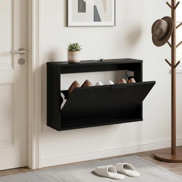 vidaXL Schoenenkast VENRAY 70 x 17 x 43 cm Bewerkt hout, Verzenden, Nieuw
