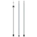 vidaXL Luifelstok telescopisch 102-260 cm aluminium, Verzenden, Nieuw
