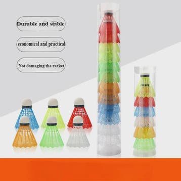 Set van 12 Kleurrijke Badminton Shuttles - Duurzaam en Stabi, Verzenden, Nieuw
