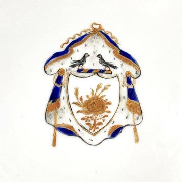 Companhia das Indias - Style porcelain deep plate – 18th