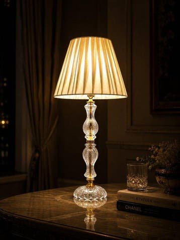 Artelight - Lamp - kristal - glas - messing - goudgeplateerd