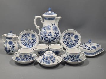Hutschenreuther Zwiebelmuster Kaffeeservice Set – Kanne Dose