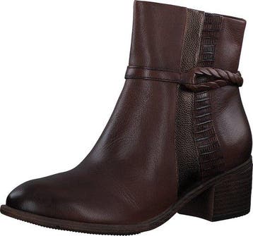Marco Tozzi Dames Enkellaars - 25325-392 Cognac Combi - Maat, Verzenden, Nieuw