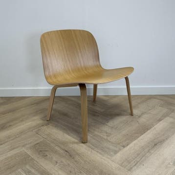 Muuto Visu loungestoel / fauteuil houten van Mika Tolvanen,, Ophalen of Verzenden, Gebruikt, Hout, Eén