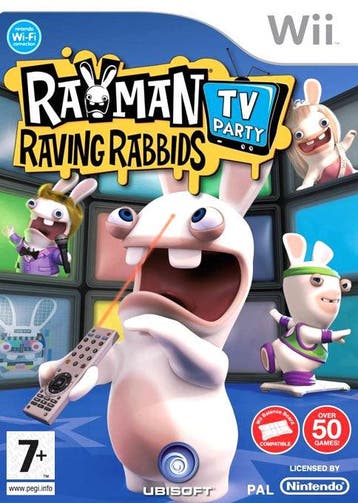 Wii Rayman Raving Rabbids TV Party, Verzenden, Zo goed als nieuw