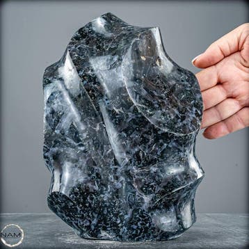 Grote natuurlijke Merlinit - Indigo Gabbro Vlam- 5255.19 g