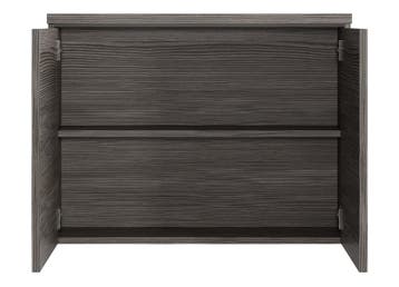 Badkamerkast Paso 80 x 20 x 60 cm Grijs Eiken Spiegelkast, Verzenden, Nieuw, Spiegelkast