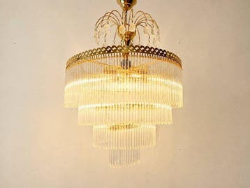 Plafondlamp - Imperiale Hollywood Regency hanglamp van brons