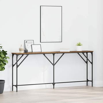 vidaXL Wandtafel Oud Hout 180 x 23 x 75 cm Gelaagd hout en, Huis en Inrichting, Verzenden, Nieuw
