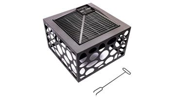 Mikor Vuurschaal met grillrooster Fireplace Zwart staal 5..., Verzenden, Nieuw