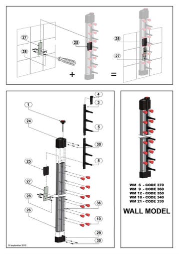 Bordenrek Wandmodel 9, Ophalen of Verzenden, Nieuw in verpakking