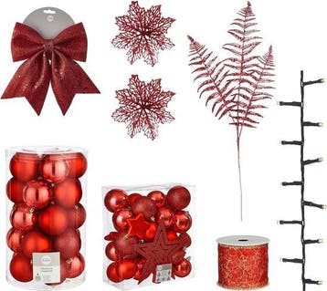2dekans | House of Seasons Kerstboom Decoratie Set - 100, Diversen, Kerst, Ophalen of Verzenden, Zo goed als nieuw