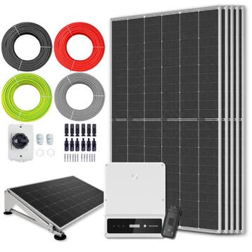 Zonnepanelen Pakket Platdak 2.8 kW 5x 560Wp, Ophalen of Verzenden, Nieuw