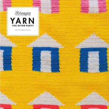 Haakpatroon Deken Beach Huts Blanket met kwastjes & tapest, Ophalen of Verzenden, Nieuw