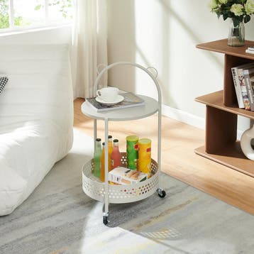Serveerwagen Jässaatka trolley 76x40 cm grijs [en.casa], Verzenden