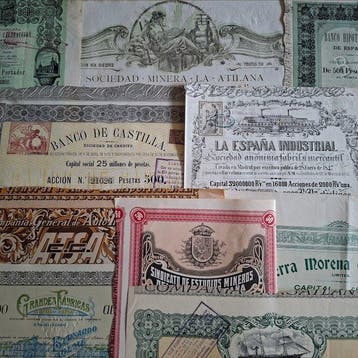 Document - 17 Spaanse aandelen en obligaties, 1854-1953 -