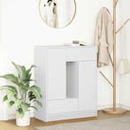 Dressoir met lades en deuren 73x31x90 cm wit, Verzenden, Nieuw
