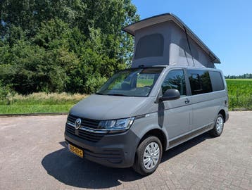 Volkswagen T6 Camper 2021 • Pure Grey • 150PK DSG Automaat, Automaat, Volkswagen, Diesel, Verwarmde buitenspiegels