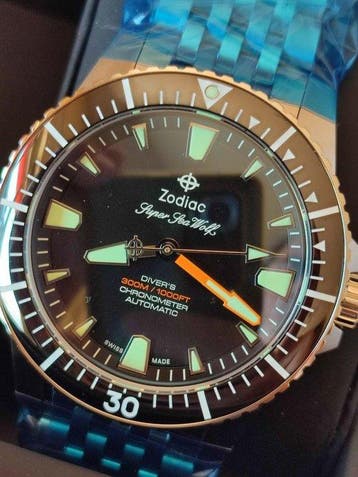 Zodiac - Super Sea Wolf Pro-Diver Chronometer Automatic -, Nieuw