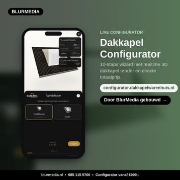 Configurator laten maken? Veranda/dakkapal/kozijn/aanbouw, Webdesign