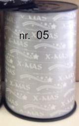 Krullint Cadeaulint X-mas Zilver 10 mm rol 250 meter, Ophalen of Verzenden, Nieuw