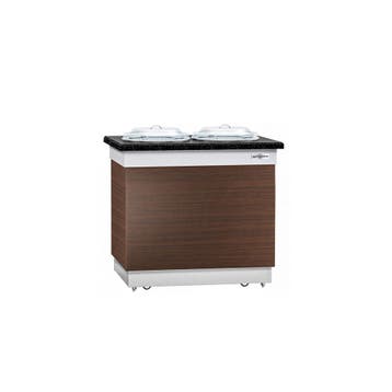 GGM Gastro | Bordendispenser DUBLIN - 700mm - verwarmd - met, Verzenden, Nieuw, Effen, Bord(en)