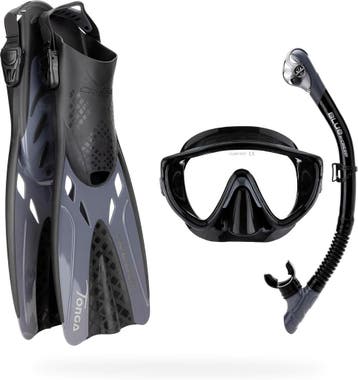 Cressi Tonga Vinnen + Masker | Laatste Stuk!, Ophalen of Verzenden, Zo goed als nieuw, Snorkelset