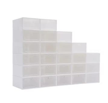 Set van 24 Transparante Schoenenboxen – Stapelbare Opbergers, Verzenden, Nieuw