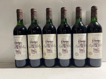 1980 Chateau la Fleur du Roy - Pomerol - 6 Fles (0,75 liter), Nieuw