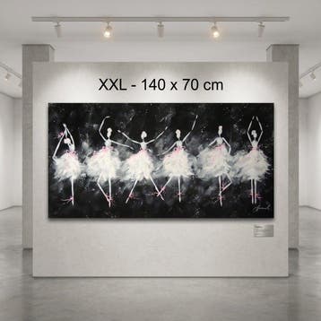 Monika Spiewak - Dancing - Oil Painting Stretched On The