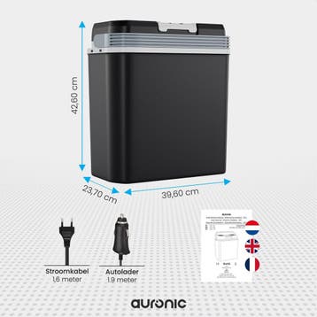 2dekans | Auronic Elektrische Koelbox - Coolbox - 20L - 12V, Ophalen of Verzenden, Zo goed als nieuw