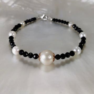 Zonder minimumprijs - Armband Zilver Parel - Parel -, Nieuw